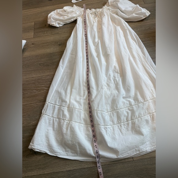 By Anthropologie White Off-The-Shoulder Peasant Dress - Picture 15 of 15